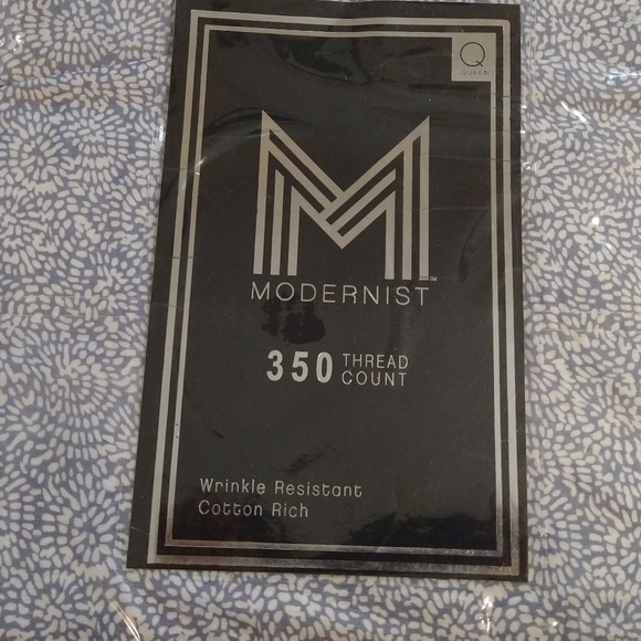 Aq Textiles Modernist Floral 4-Pc Queen Sheet Set - Picture 5 of 9